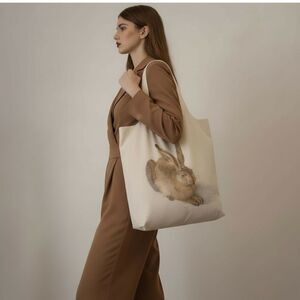 Albrecht Dürer Young Hare Recycled Foldable Tote Bag | Museum Art Eco Shopper